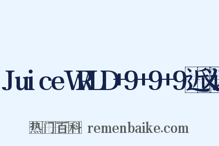 JuiceWRLD+9+9+9近义词是什么意思的图片